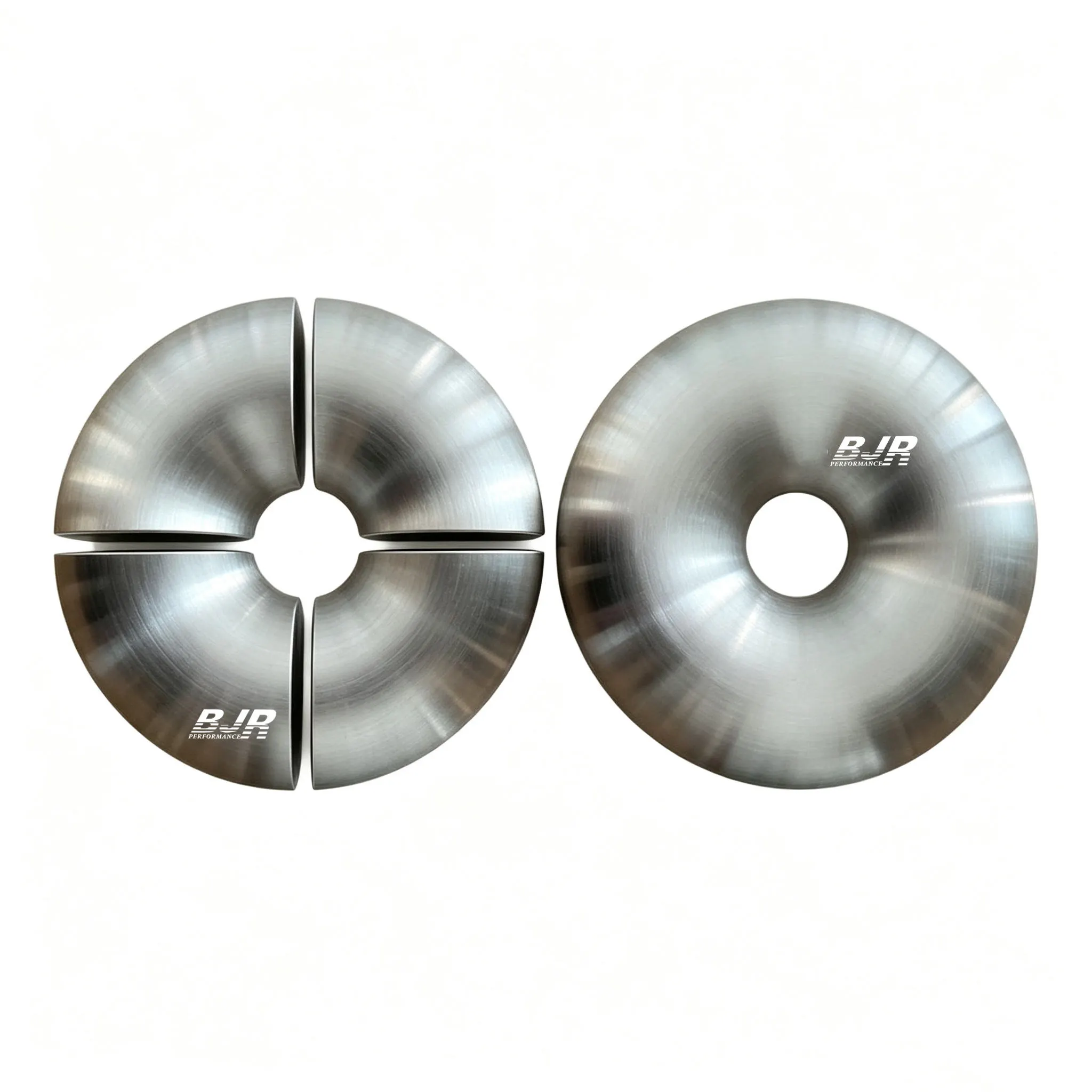 Ring-shaped metal intake components with the BJR mark